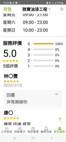 雅寶油漆工程 - 雅寶工程的評價