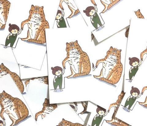 RENAÎTRE HOUSE - 石虎卡貼