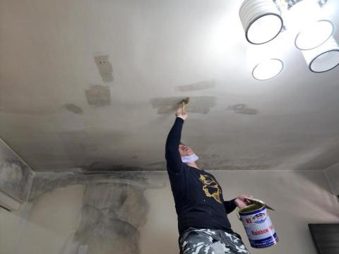 雅寶油漆工程 - 電器燻黑加壁癌處理