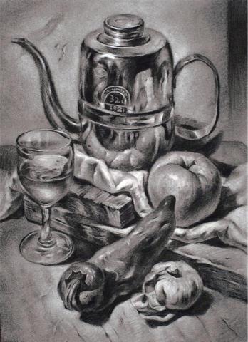 曾群甯 - 素描作品《靜物》 曾群甯 - 素描作品《靜物》