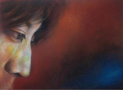 曾群甯 - 色鉛筆/炭精筆/粉彩 作品《靈魂之窗》 曾群甯 - 色鉛筆/炭精筆/粉彩 作品《靈魂之窗》