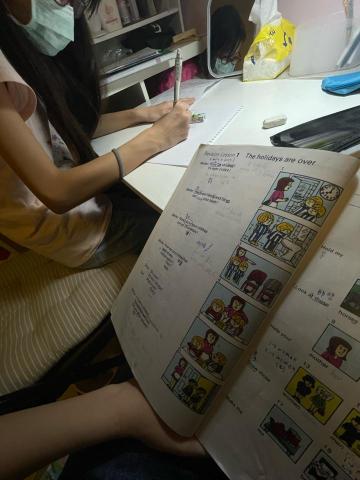 蔡心喬 - 輔導國中學生在一次段考內從班上中後（75分）進步到單科班排第一（98分）
之後也維持單科班排一（94分）