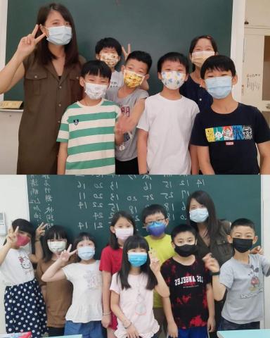 Jessica  - 在作文班時與孩子們的合照