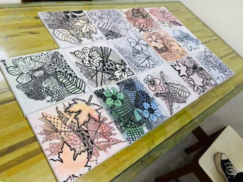 想享藍圖生活療癒有限公司 - 冬令營-襌繞畫布