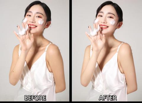 Waterpp - 年輕化、酒窩看起來更加少女
皮膚自然亮光像是天生的