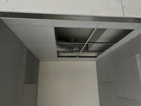 彩玄裝潢工程行 - 林口補習班 9mm矽酸鈣板 明架天花