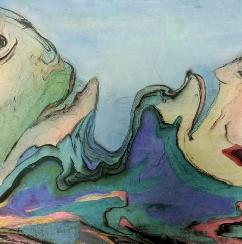 陳學嬪 - 漂流畫作品