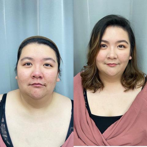 Heather.新娘秘書/彩妝造型/彩妝教學 - 妝前妝後對比