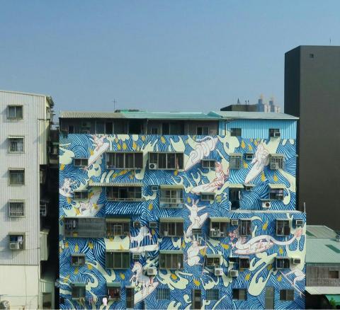 鐘仁杰 - 高雄駁二藝文特區牆壁彩繪