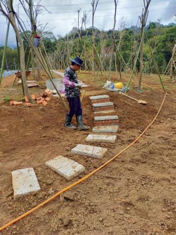 梅花園藝 - 步道施工