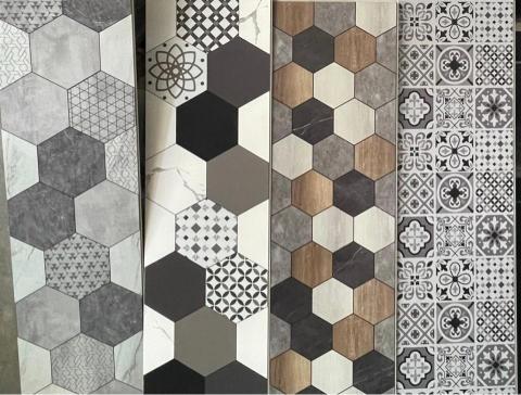 廣德地板企業有限公司 - 可坐在玄關(落塵區)的花磚