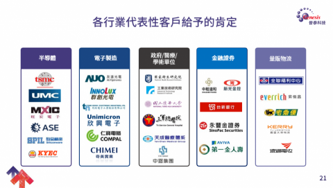 K Cheng(晉泰科技) - 晉泰往來服務客戶群