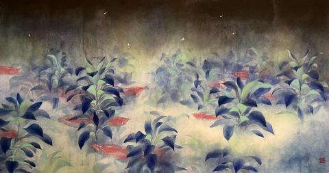 曾群甯 - 彩墨作品《穿梭》