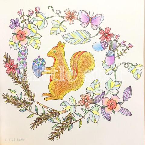 小星星 - 小星星的著色畫（左手上色）