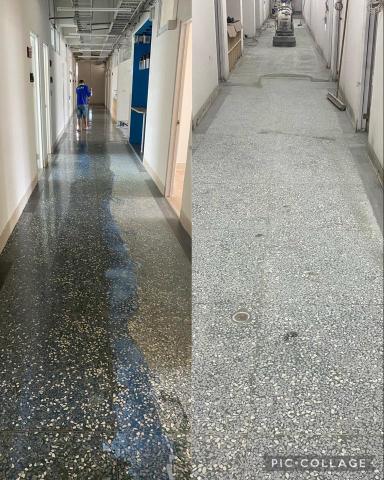 江海工程行 - 傳統水磨石地坪研磨翻新美容