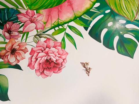 寒藝靈彩有限公司 - 咖啡廳的局部壁畫 寒藝靈彩有限公司 - 咖啡廳的局部壁畫