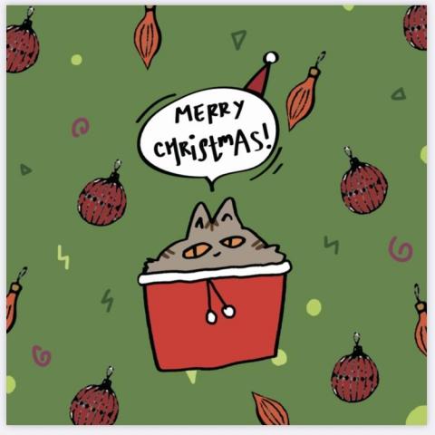 No_Face - 聖誕節卡片設計