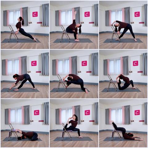 Alisa - 主題課程：椅子瑜伽示範