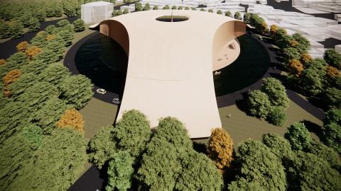 LIUSOUON 設計工坊 - 設計作品  : 國立新美術館 建築設計
平面圖 > 3D建模 >3D渲染 > 動畫設計
耗時 : 2DAYS