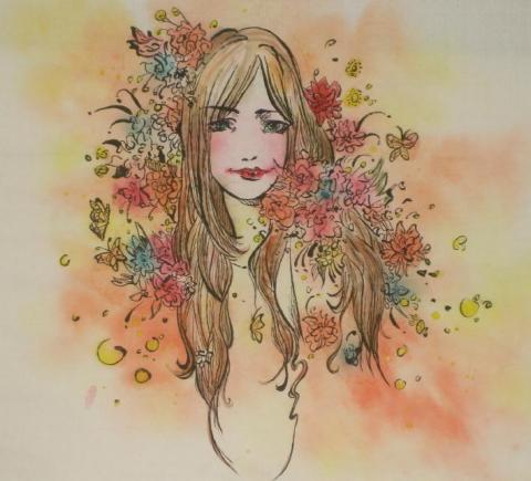 陳學嬪 - 學生水墨插畫