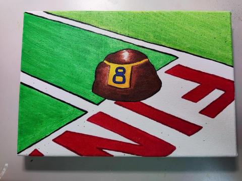 插畫_Adam - 手繪壓克力_小石頭