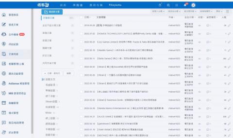 宓小楓 - 部落格後台顯示所有關於遊戲的文章