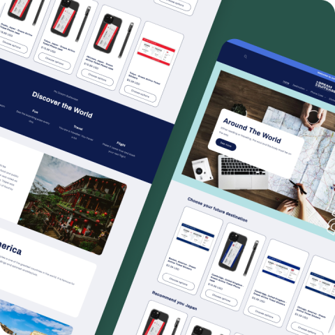 萬鼎創業顧問有限公司 - 機票貼紙手機殼品牌網站建置