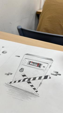 藍咪 - 疫情插畫設計