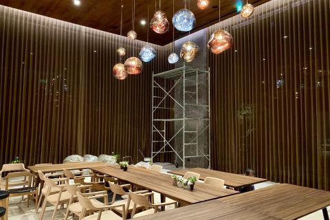 吉祥傢飾實業 - 公設電動紗簾挑高案