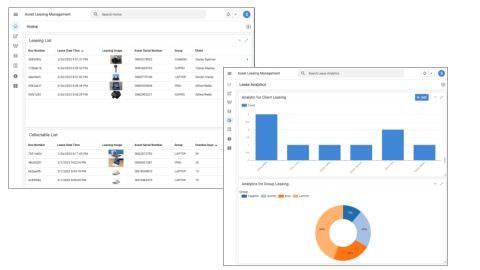 島島有限公司(軟體專案開發) - 租賃管理系統，提供庫存和出借狀況的即時資訊。您可以一眼看到目前庫存數量和什麼物品出借出去，還有什麼物品需要歸還。此外，統計圖表可以顯示什麼物品被借得最多，哪個客戶最愛租借，讓您了解您的租賃業務狀況。