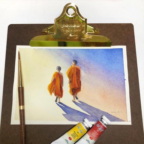 carrie0416 - 日落的僧侶