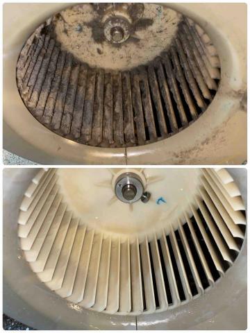 游鈺禧 - 吊隱式冷氣機保養對比照