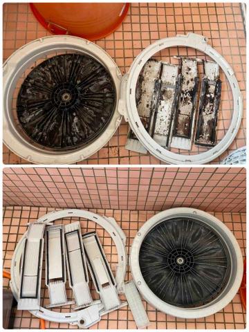 游鈺禧 - 直立式洗衣機清洗對比照