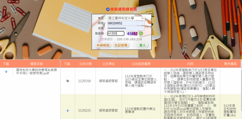 Philip Lin - 我們設計的系統
帳號、密碼登入頁面