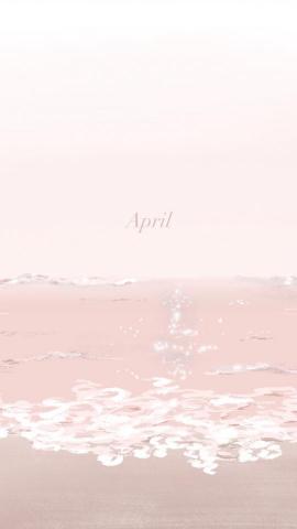 魚丸 - 四月手機桌布