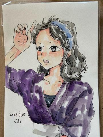 張芷綺 - 單人似顏繪