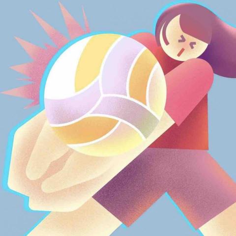 黃千慈 個人接案 - 《排球》插畫