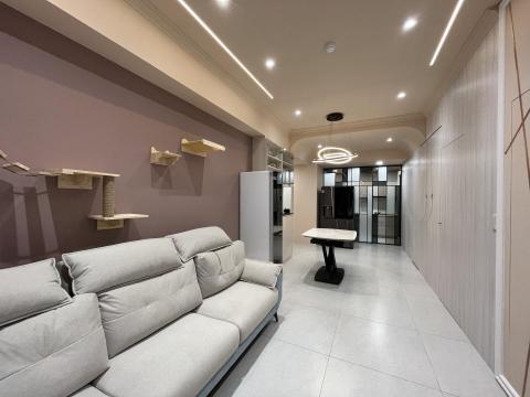 賽尚整合行銷有限公司 - 天花板設計高中低層次（圓弧天花包管，呈現層次與挑高感）