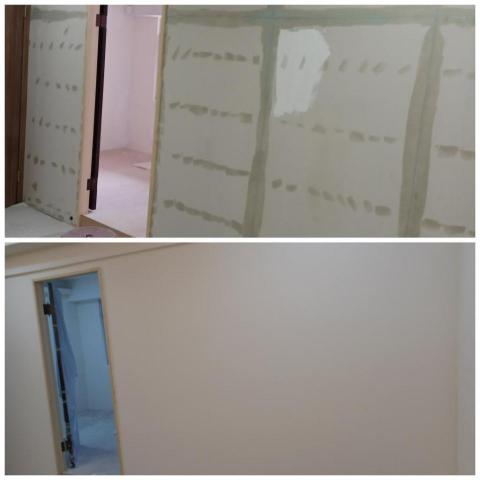 工程行 - 矽酸鈣板上ab膠+批土+油漆 工程行 - 矽酸鈣板上ab膠+批土+油漆