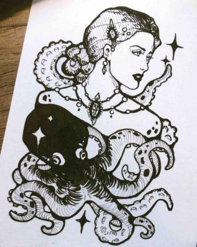 湯其珏 - 擅長以女性和動物作為繪圖主角