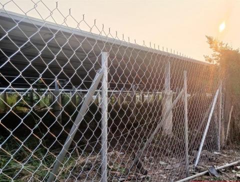 宇晟科技工程 - 太陽能電廠簡易型圍籬施作