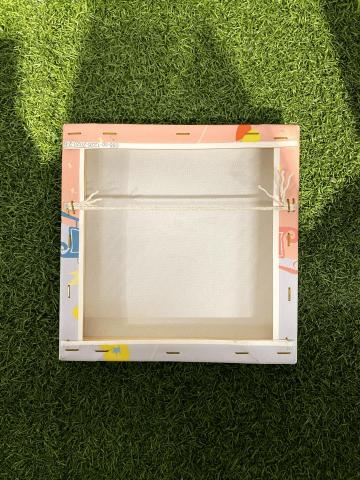 Zerri - 客人訂製無框畫背面(圖為自己設計)