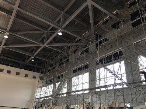 浩鉅汽車大樓隔熱紙 - 台南一中體育館，隔熱紙+黑膜