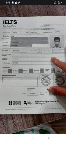 BYRON YEH - Age 12 1st time IELTS managed to reach 5.5 