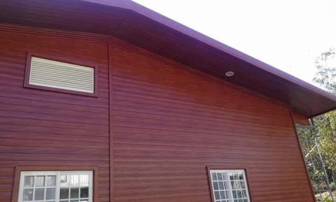 焌宏統編60749693 - 新店案：鋼構骨架，紅衫木裝潢板。