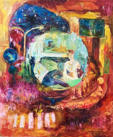 楊楊ＬＩＮＥ：8668922 - 我的油畫作品