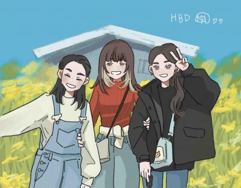 黃所云 - 可愛風格似顏繪