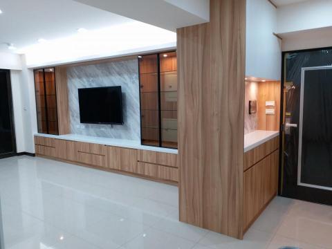 蔣政宏 - 玄關，电視牆，系統櫃