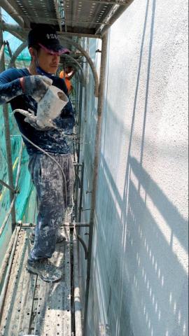 崇信工程行（專營防水抓漏工程） - 玉井區新建工程外牆塗料-噴塗彈性造形基材