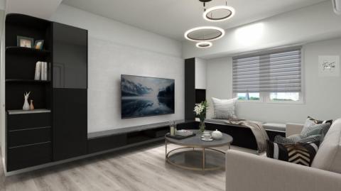 阜田空間制作 - 舊屋翻新___簡約風客廳